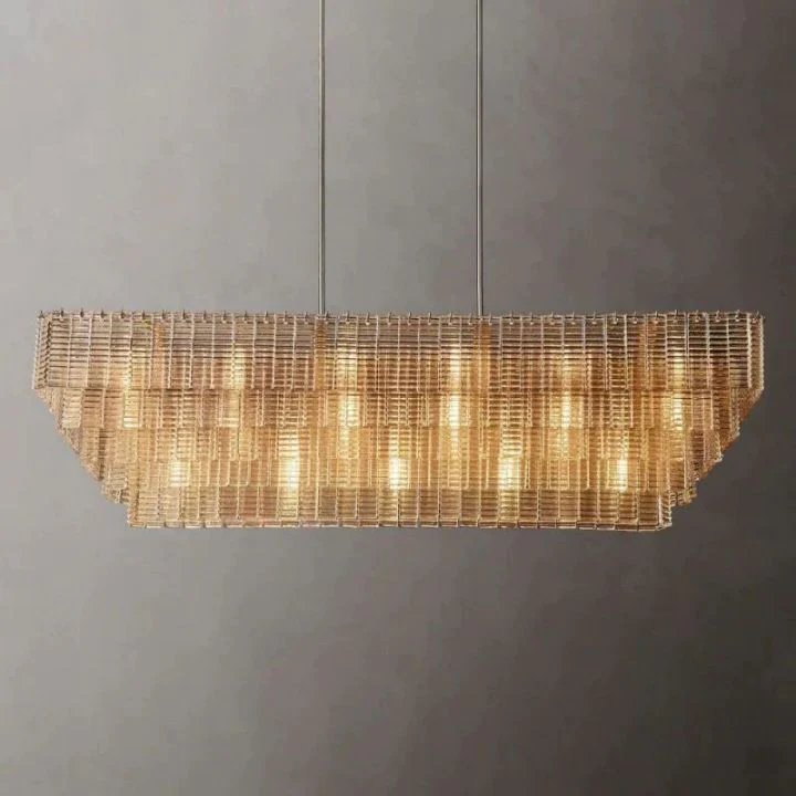 Shakiesha Clear Rectangle Chandelier 77