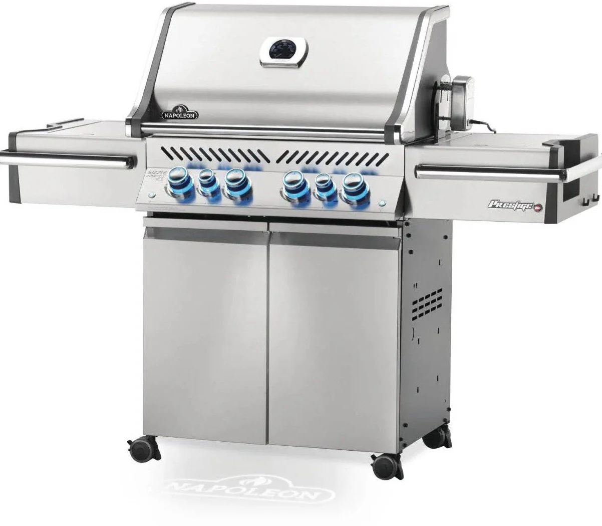 Napoleon Prestige Pro 500 Freestanding Gas Grill w/ Infrared Side Burner & Rotisserie | Natural Gas or Liquid Propane PRO500RSIB