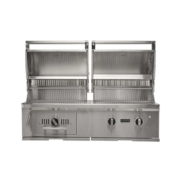 Coyote Centaur 50-Inch Built-In Natural Gas/Charcoal Dual Fuel Grill - C3HY50(LP/NG)