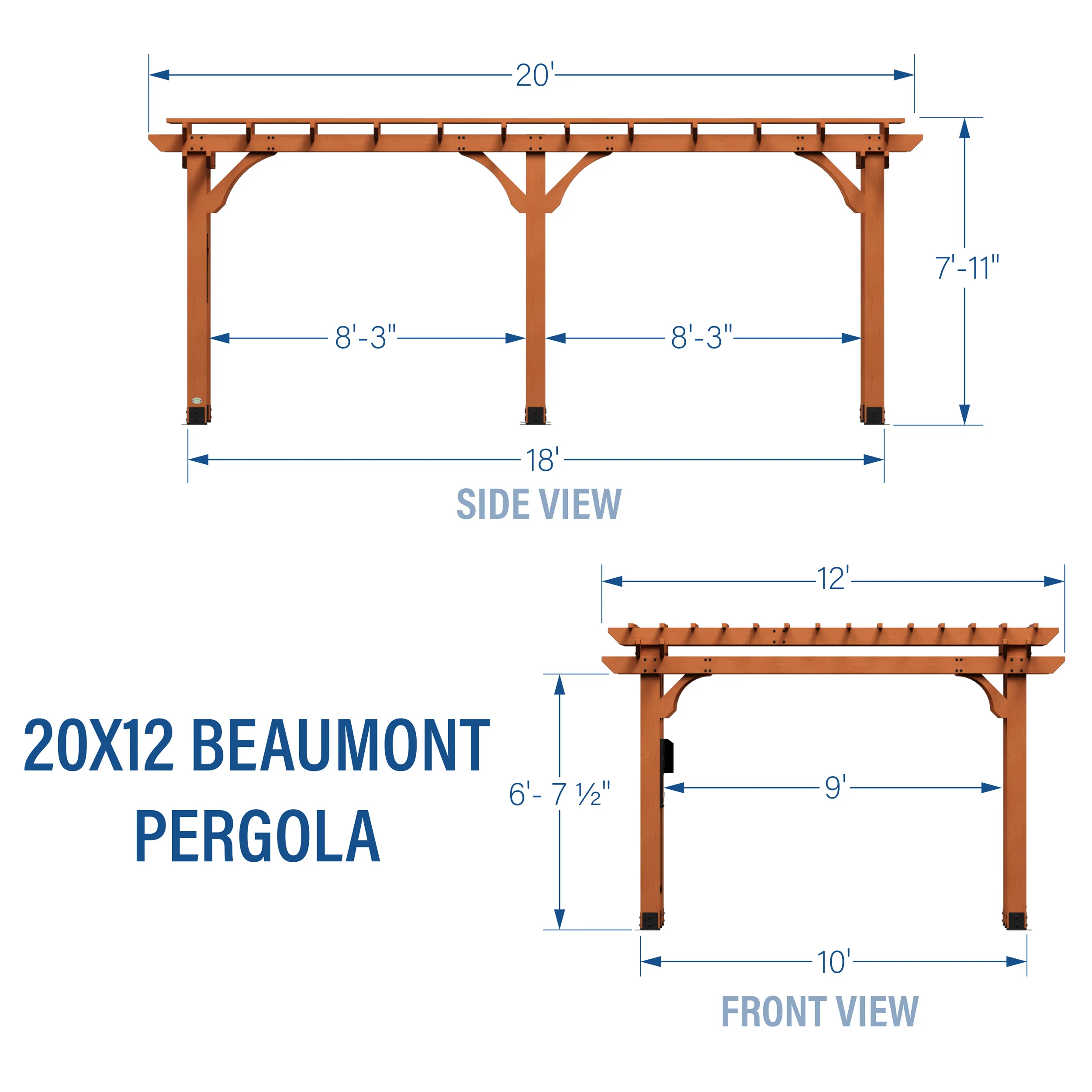 20x12 Beaumont Pergola