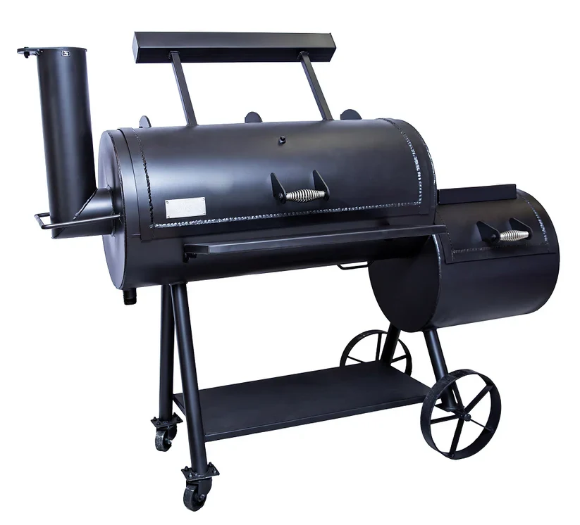 Old Country BBQ Pits All American Brazos Offset Smoker & Grill | DLX Heavy Duty Loaded (Houston Delivery Only)
