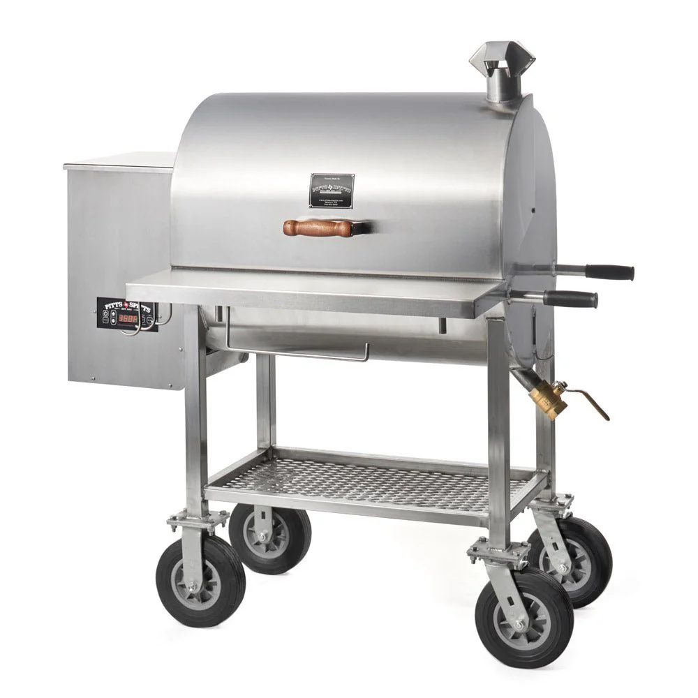 Pitts & Spitts Maverick 850 Stainless Steel Wood Pellet Grill w/ 8