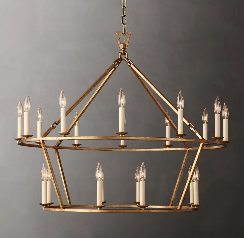 Marcus Openwork Two-Tier Round Chandelier 40