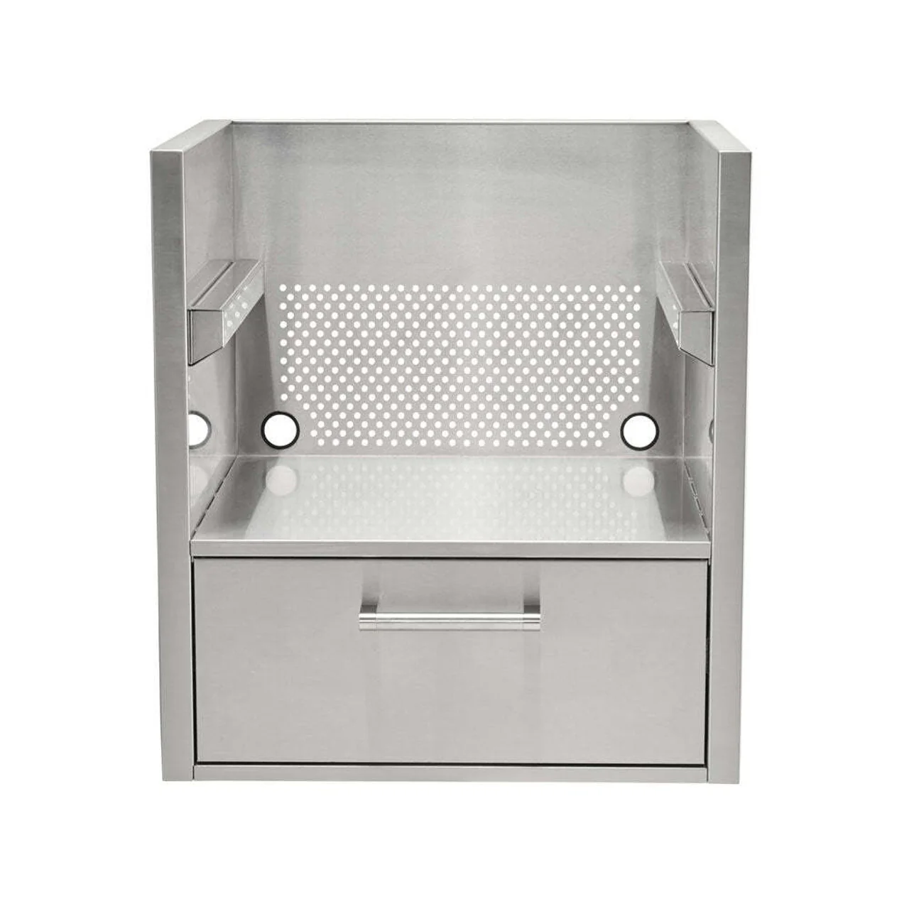 Coyote Asado Smoker / Power Burner Insert Sleeve with Storage Drawer- C3SLV