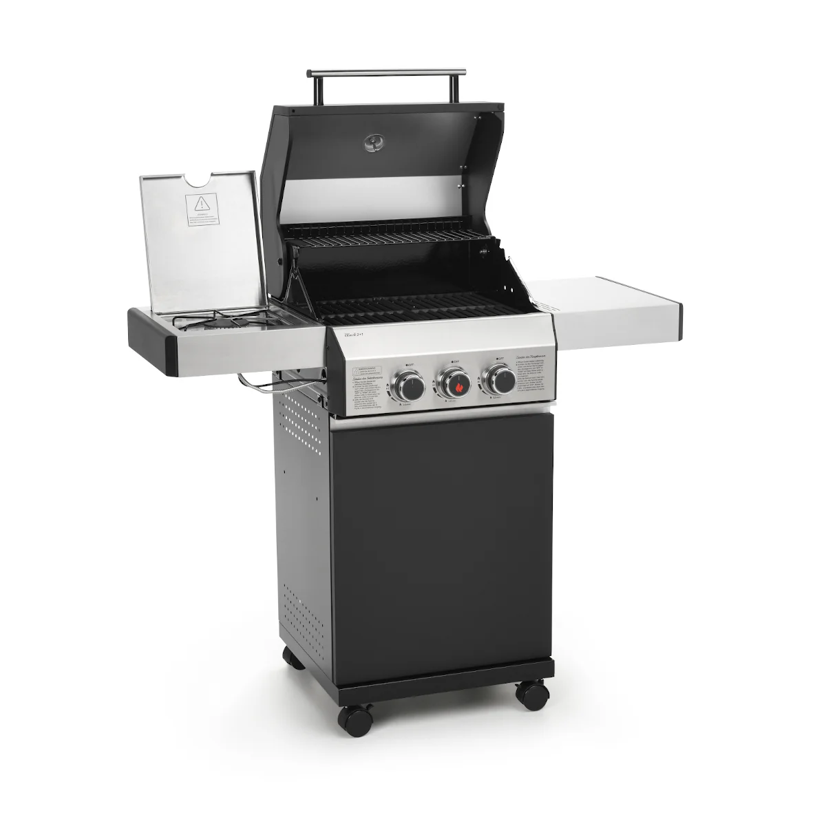Premium Black 2+1 Gas Barbecue