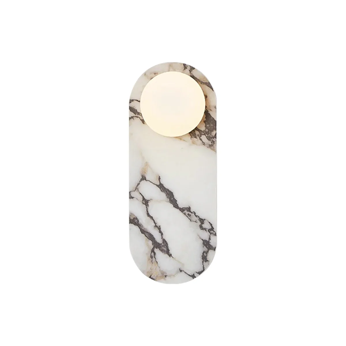 Oval Marble Modulo Glass Wall Lamp
