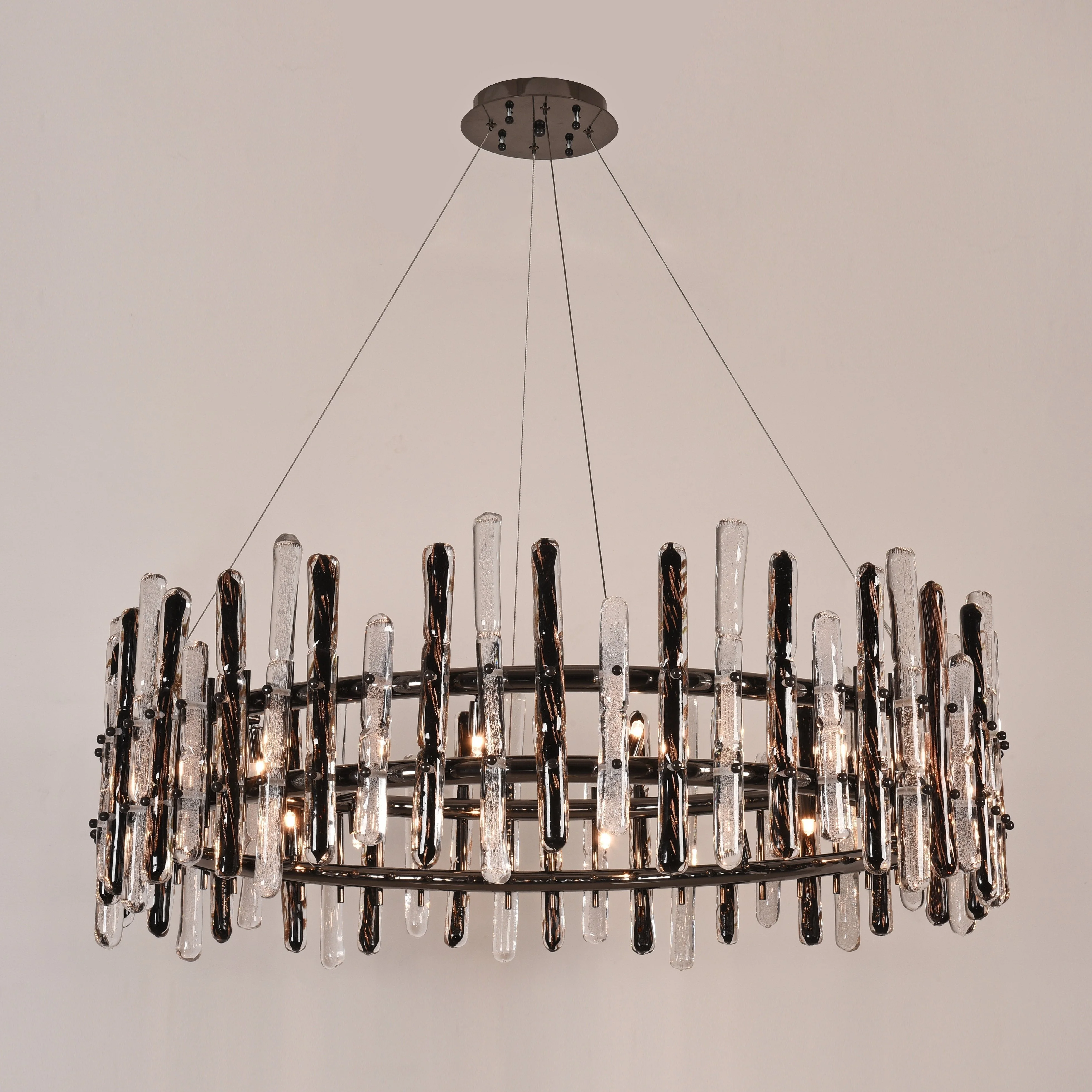 Sancy Round Glass Chandelier