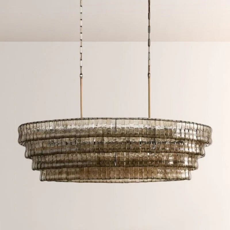 Elleson Glass Oval Chandelier 54