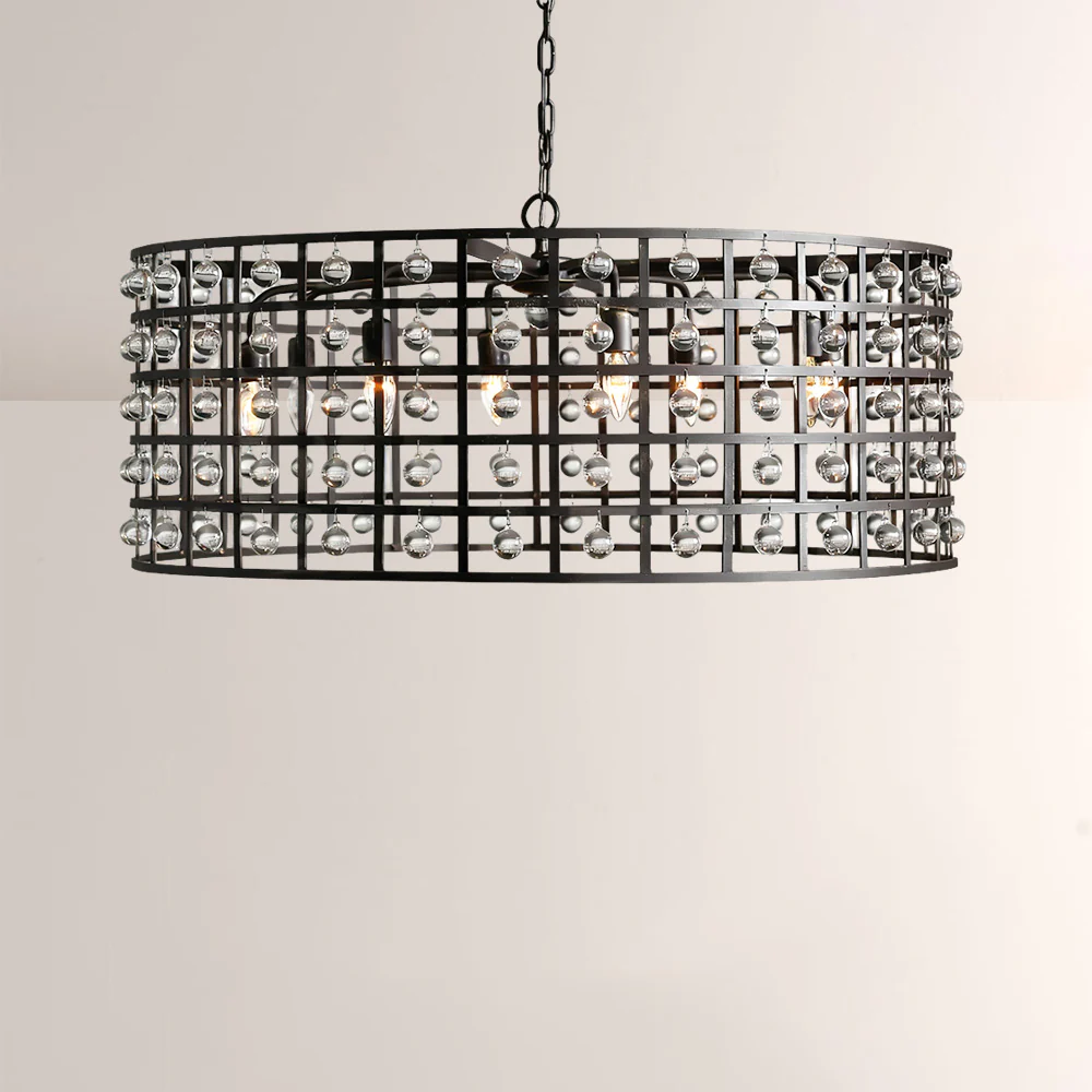 Lana Cage 8 Light Round Chandelier