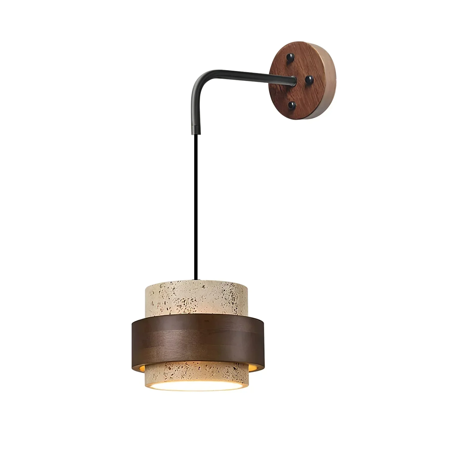 Cylinder Stonova Travertine Wall Sconce