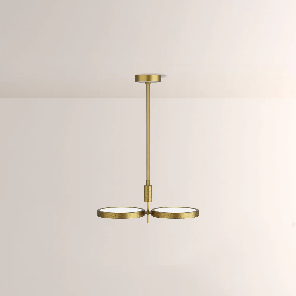 Amos Dual Shallow Drums Chandelier