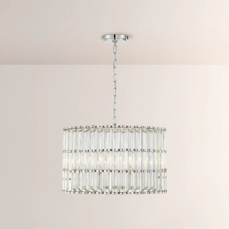 Lubby Langdon for Crystorama Elliot 4/6 Light Chandelier
