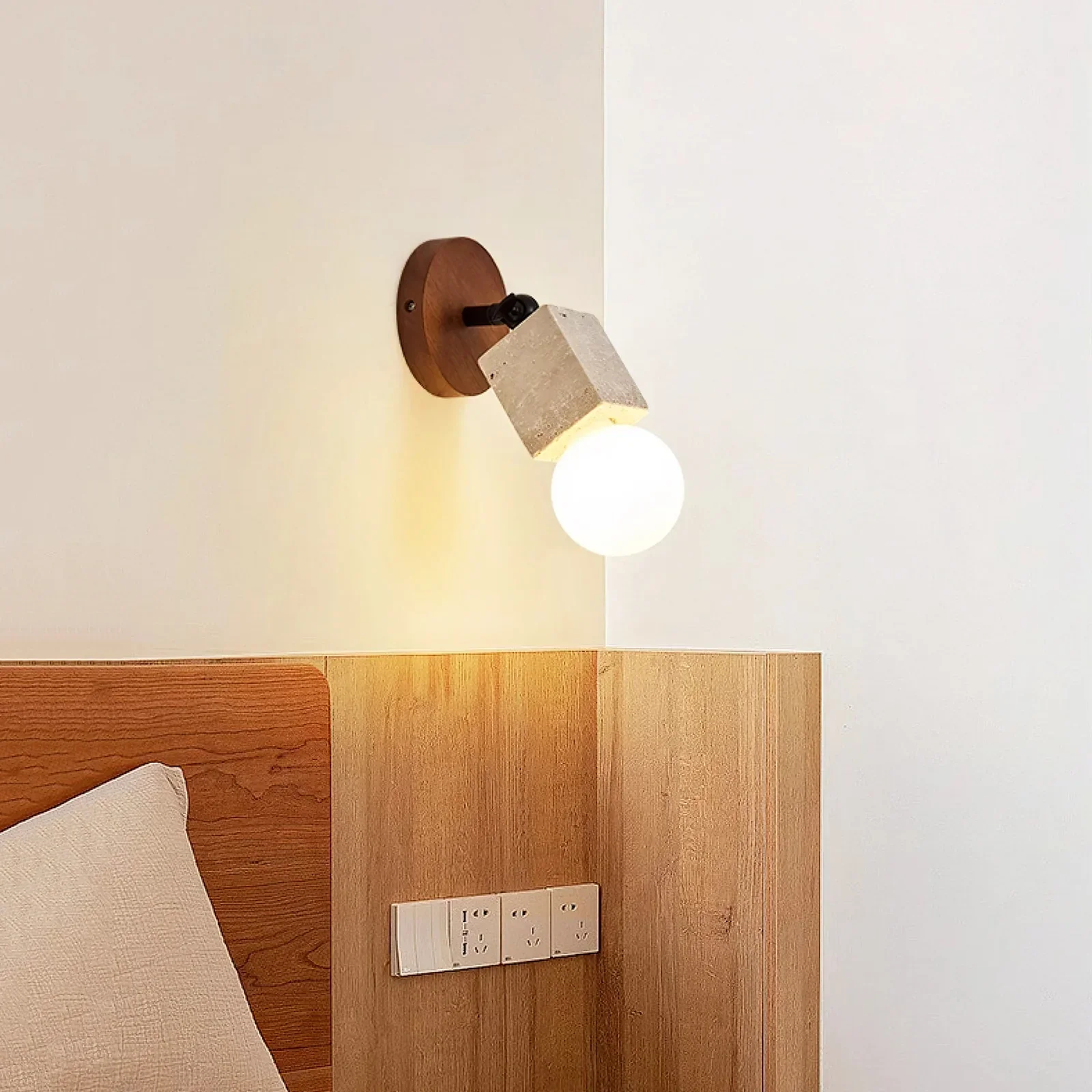 Adjustable Versa Stone Travertine Wall Light