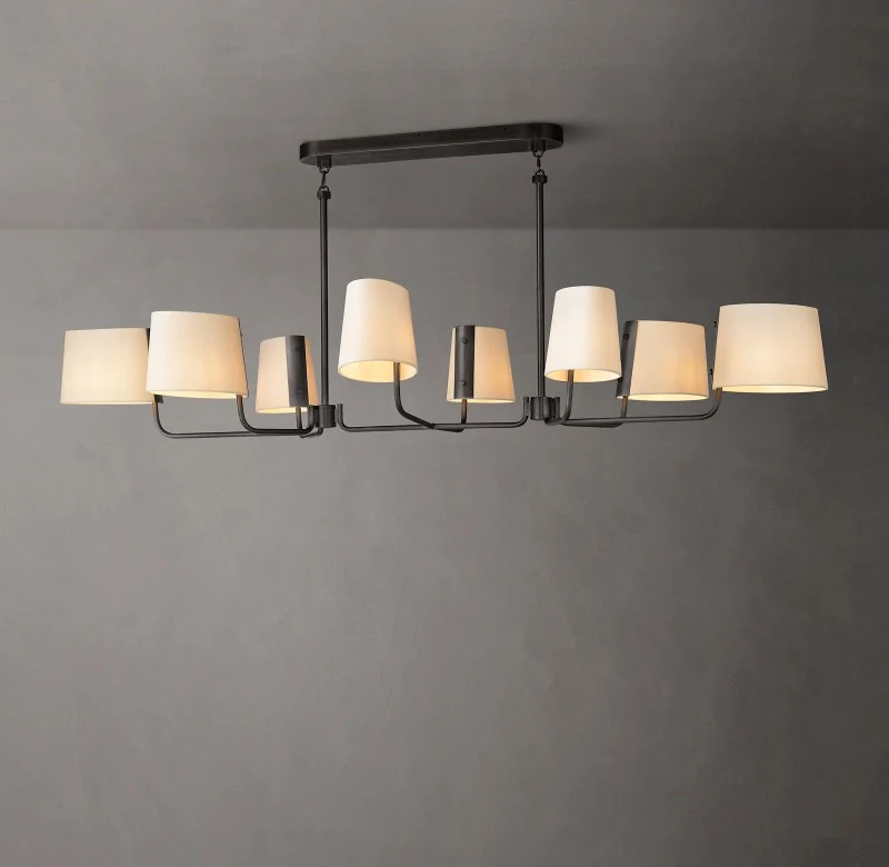 Marina Linear Fabric Chandelier 72