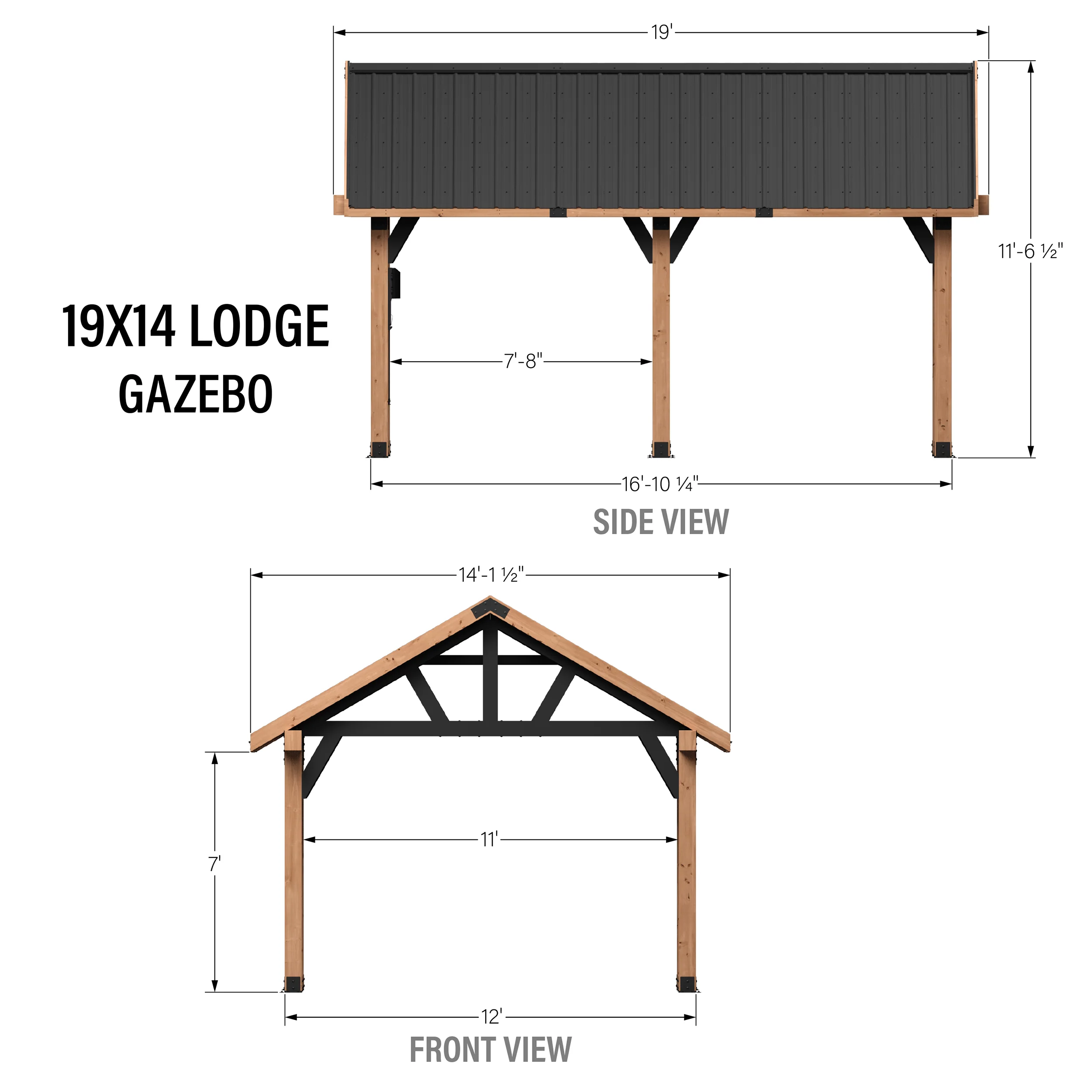 Lodge 19x14 Gazebo