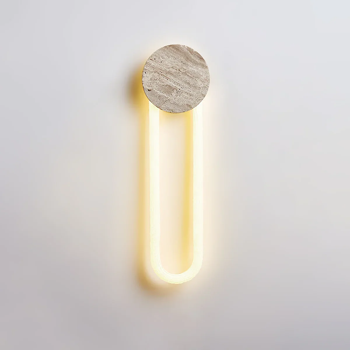 Long Strip Ra Travertine Wall Lamp