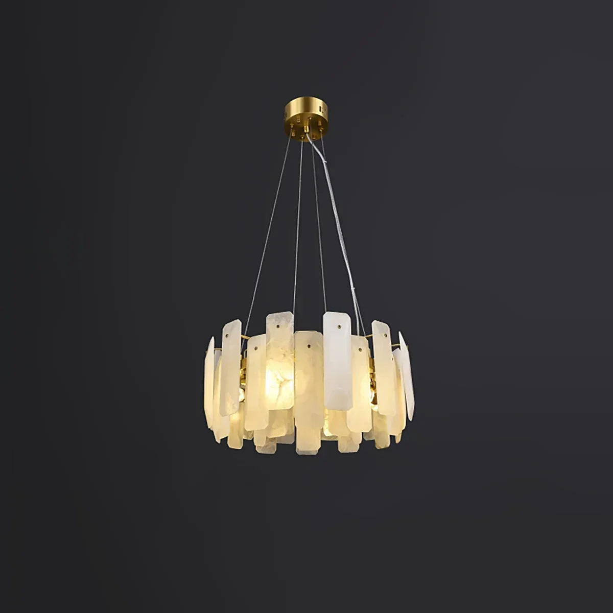 Round Noah Alabaster Chandelier