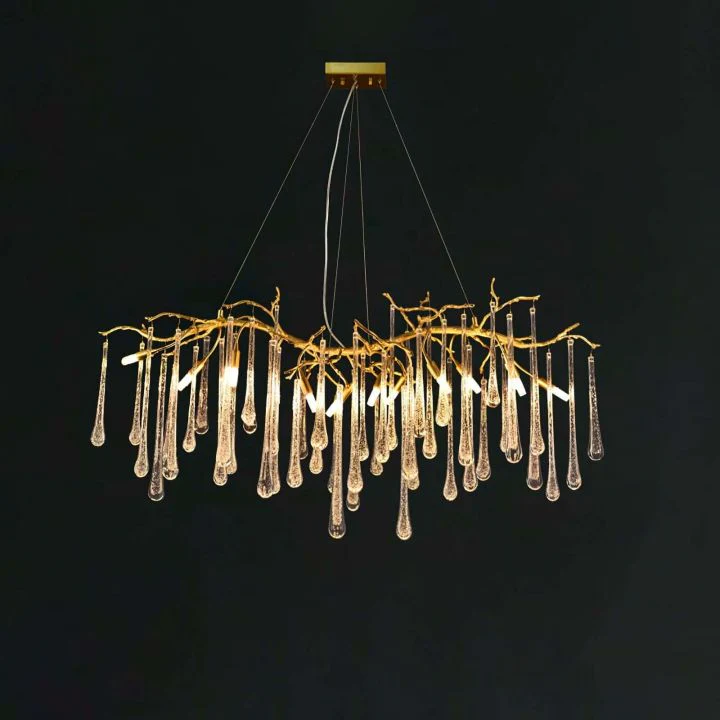 Branch Aqua Makrama Chandeliers