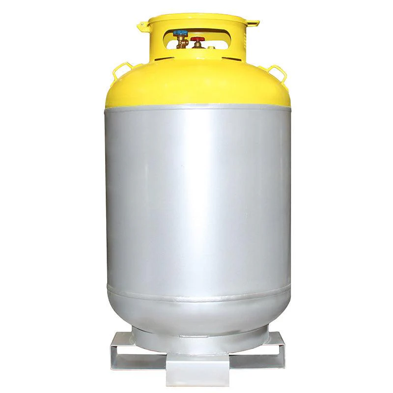 Flame King 1000LB Refrigerant Recovery Cylinder Tank with Forklift Footer 400 PSI