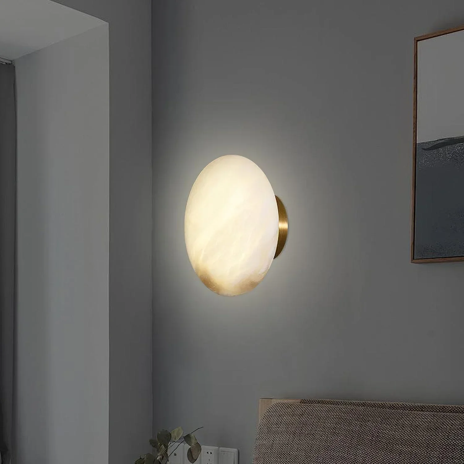 Spanish marble wall lamp