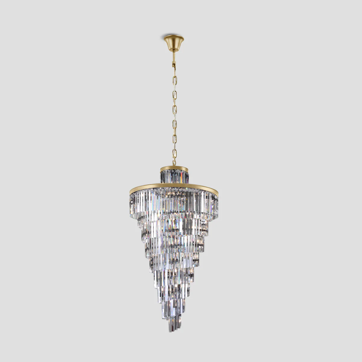 Della Tedem Multi-Tiered Crystal Chandelier