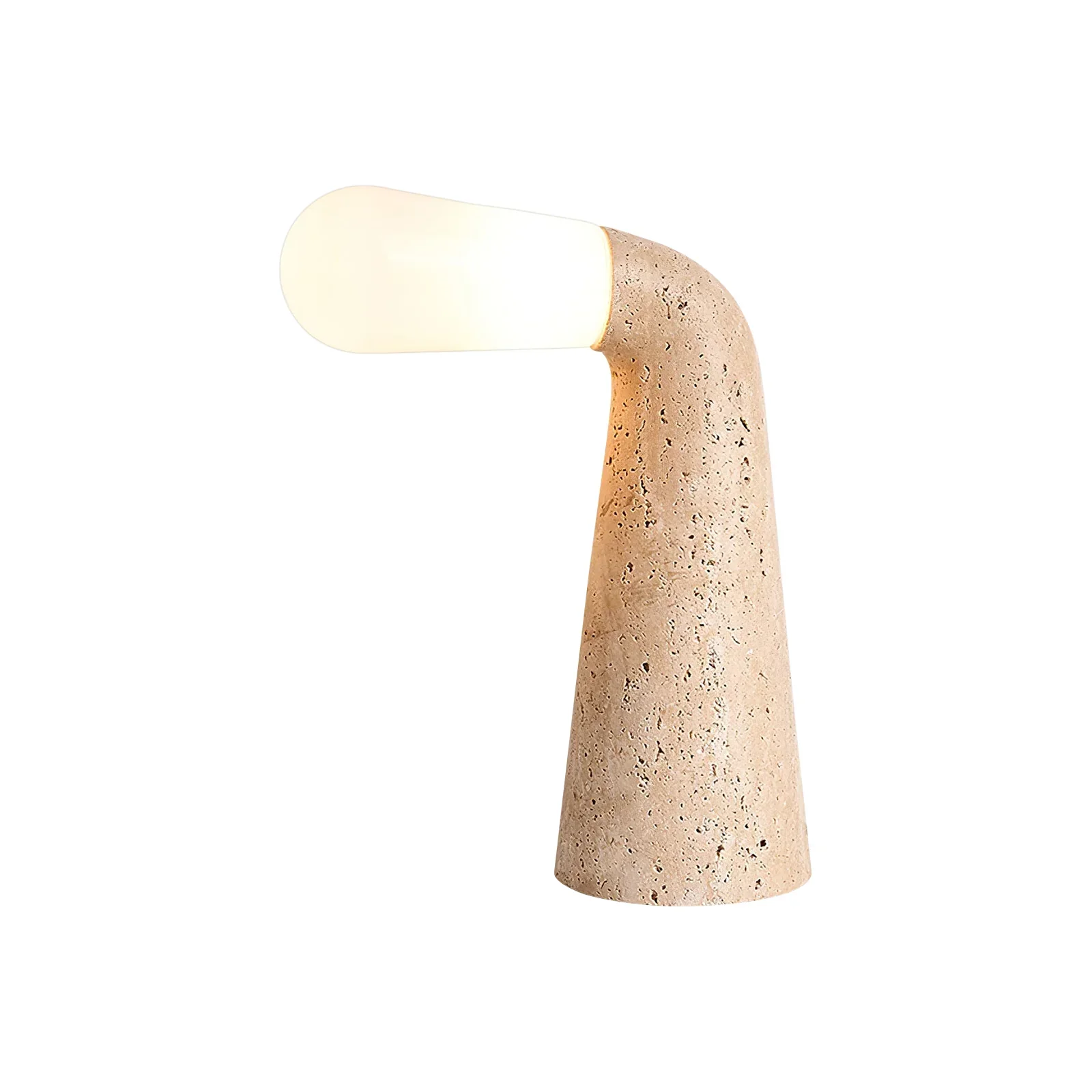 Cone Nilo Travertine Table Lamp