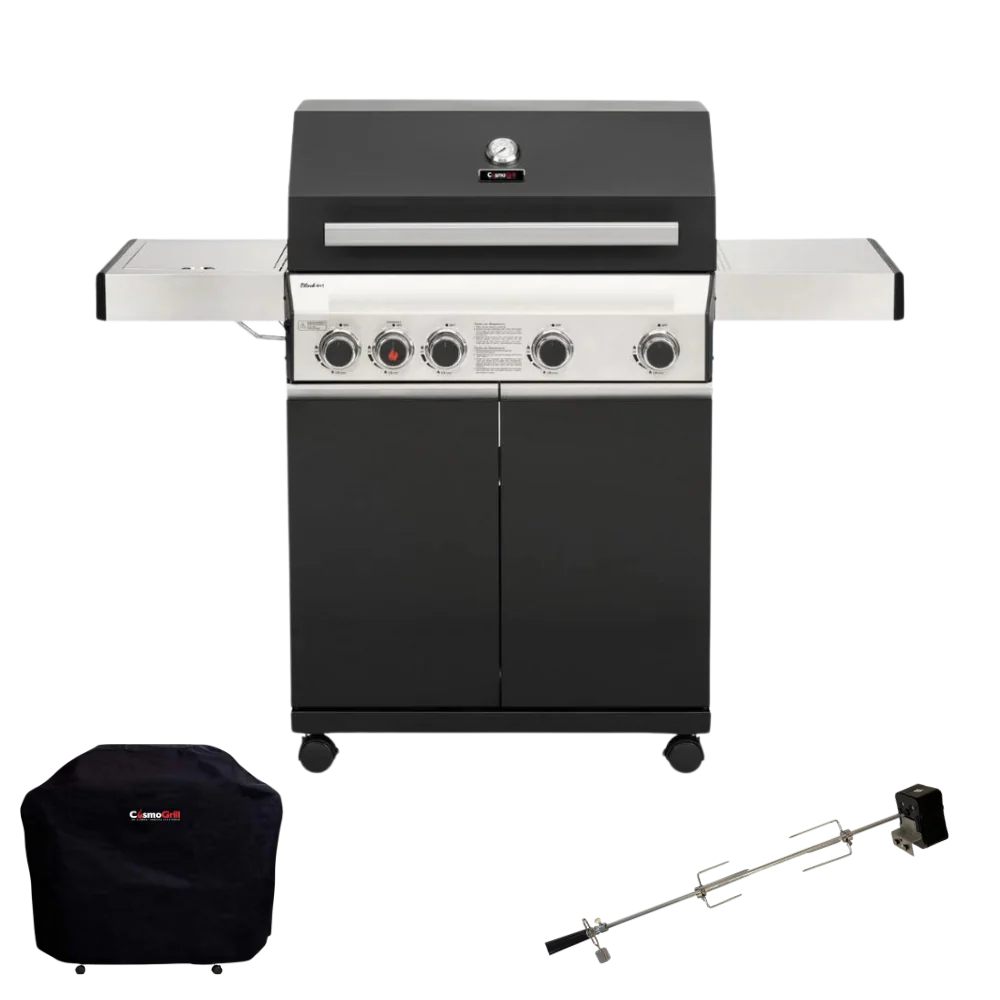 Premium Black 4+1 Gas Barbecue (Essential Bundle)