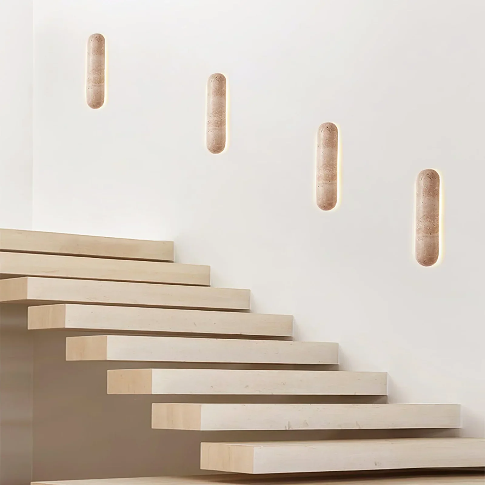 Pills Travertine Liora Wall Sconce