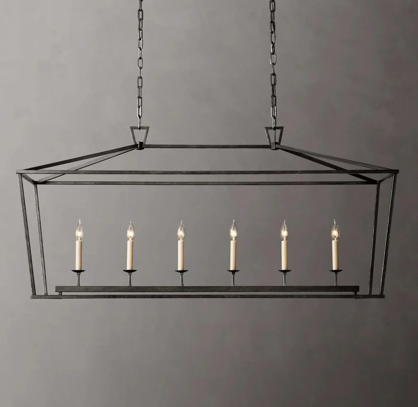 Marcus Openwork Rectangular Chandelier 54