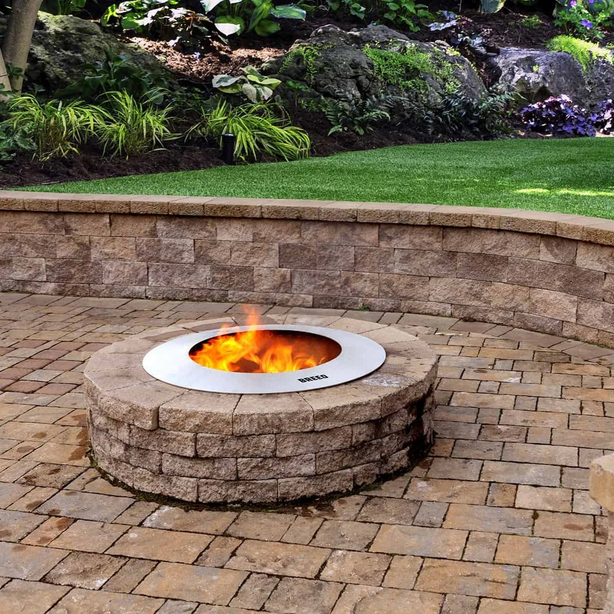 Zentro Stainless Steel Smokeless Fire Pit Insert