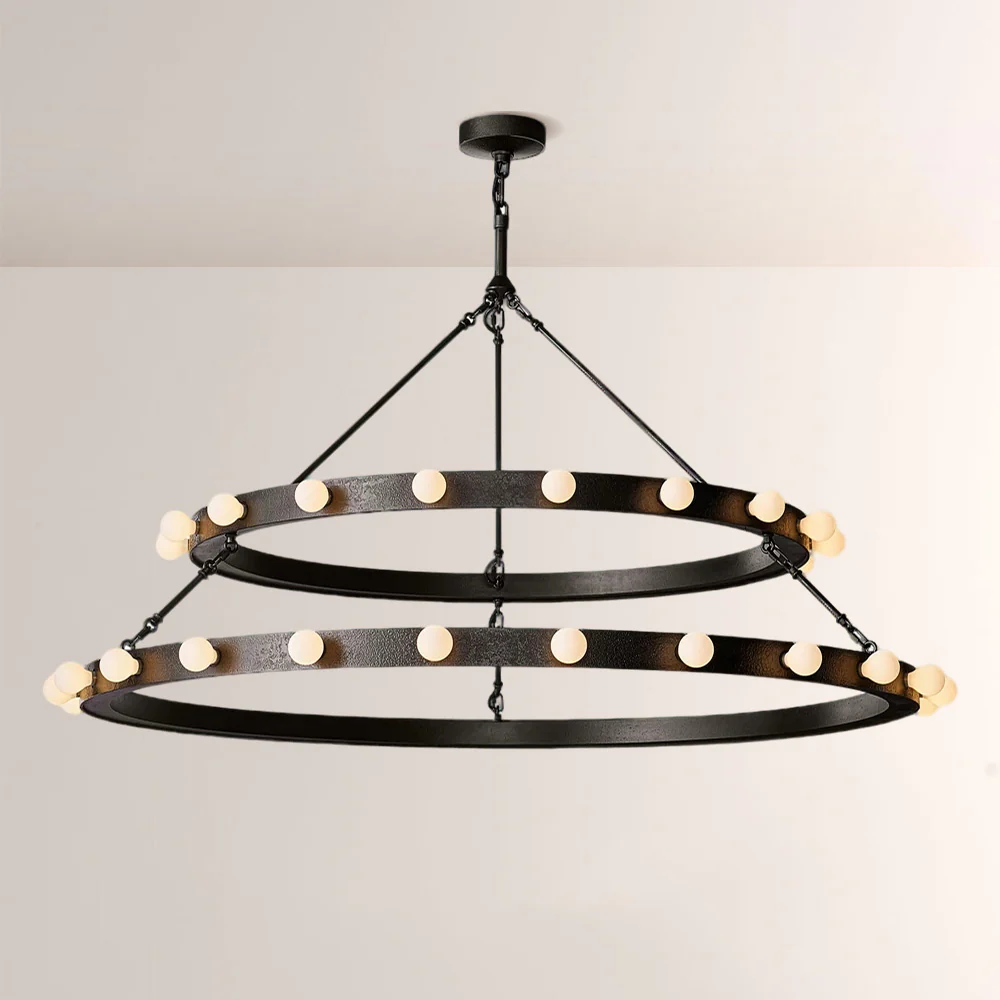 Vitza Round Two Tiered Chandelier