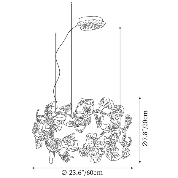 Branch Calathea Modern Chandelier