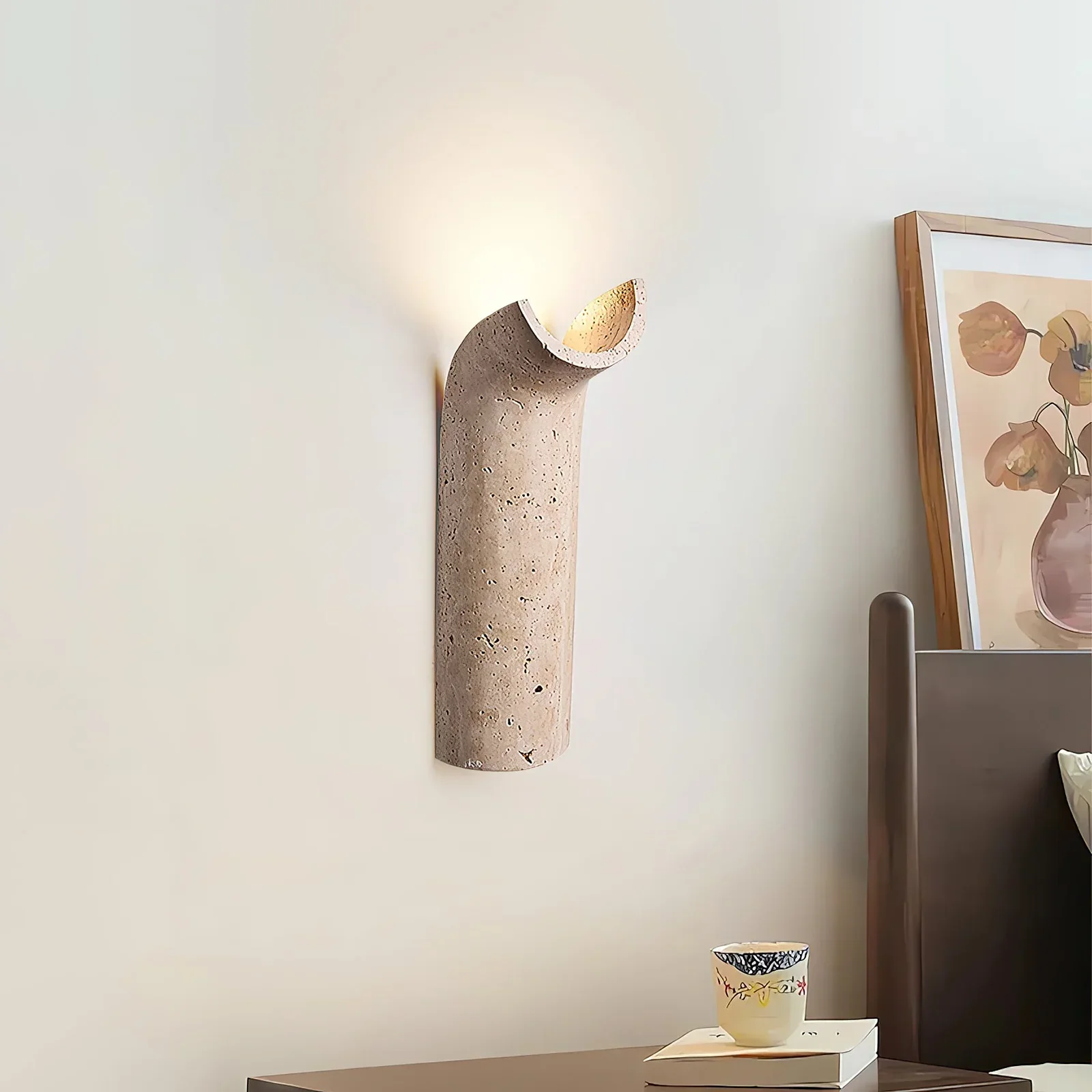 Travertine Hobart Wall Lamp
