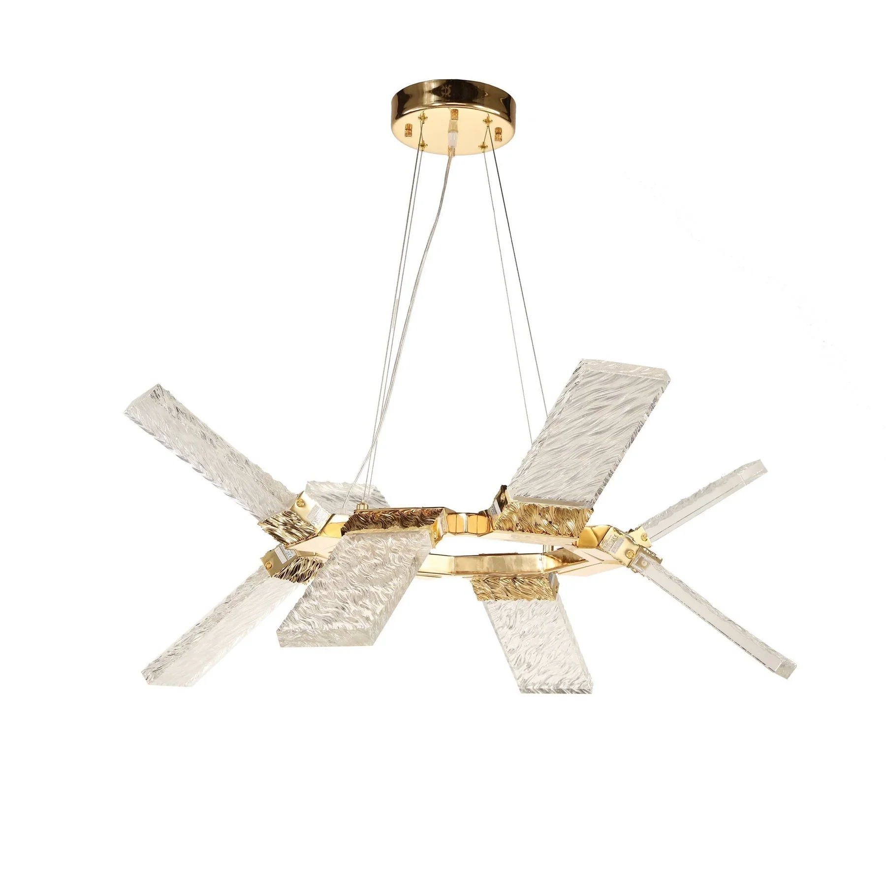 Arlen LED Round Ring Wave Chandelier