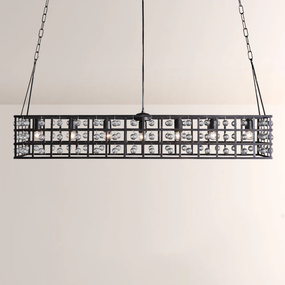 Lana Cage Rectangular Chandelier 50