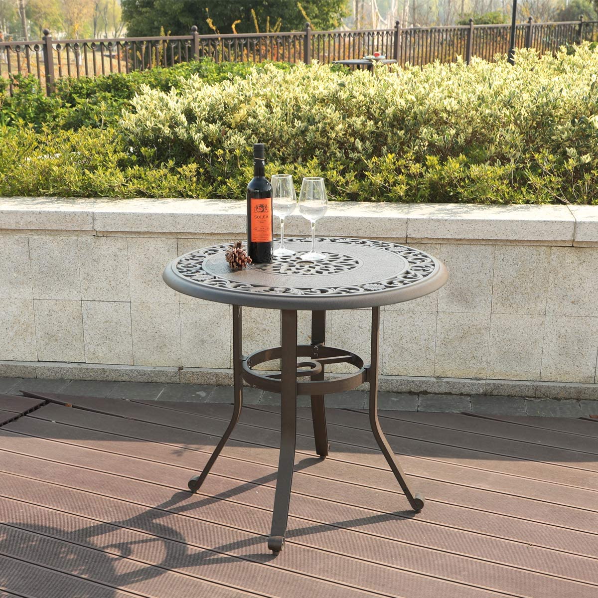 MFSTUDIO Cast Aluminum Round Table 32