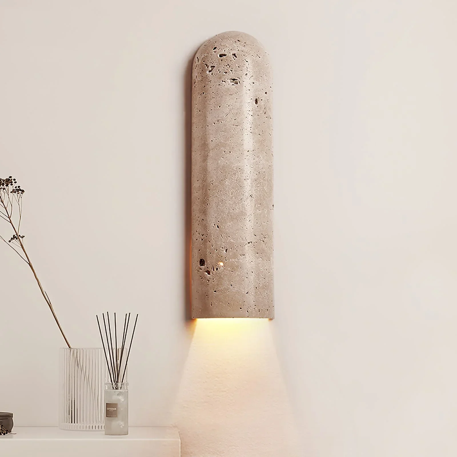 Travertine Lina Wall Light