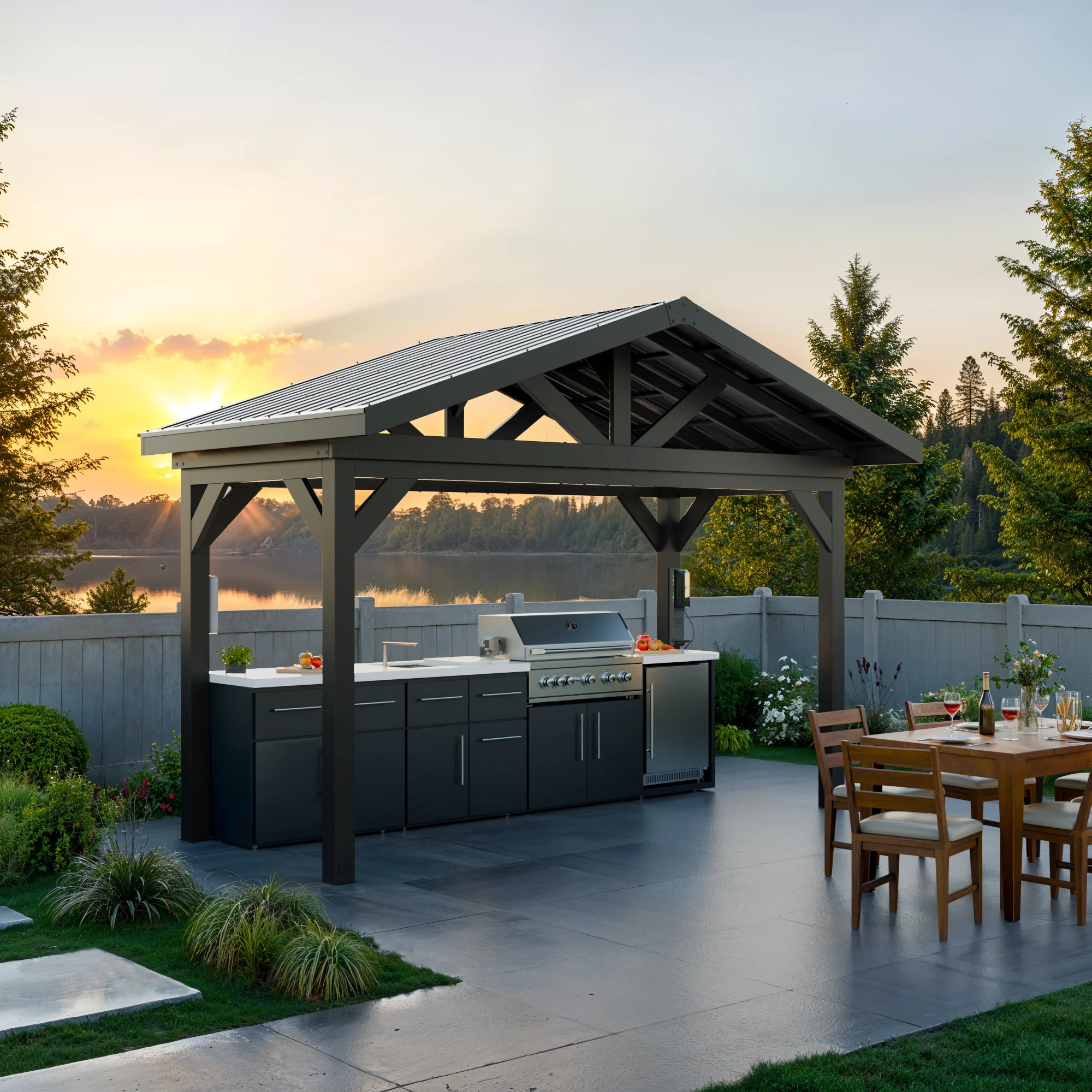 Lancaster Linear Outdoor Kitchen