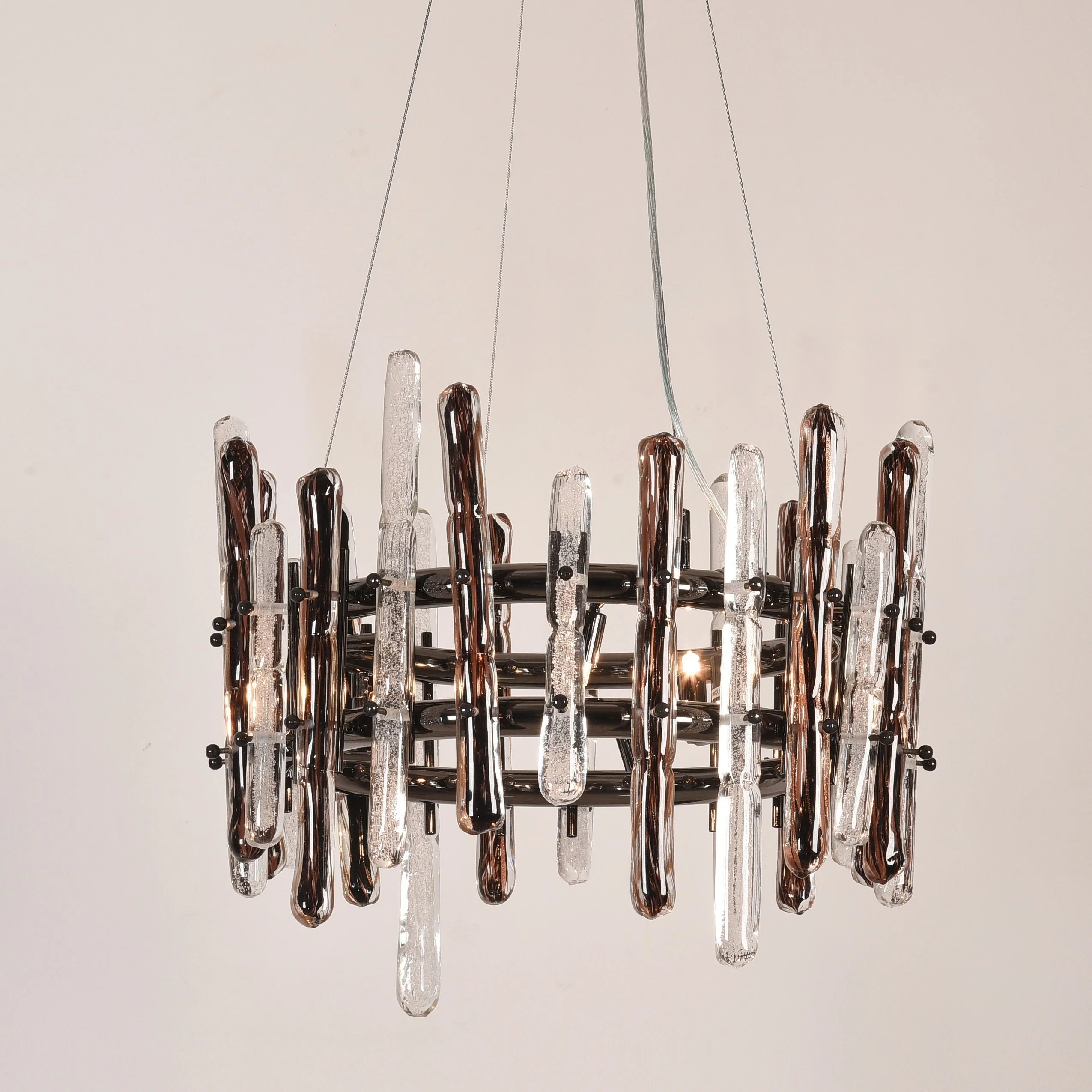 Sancy Round Glass Chandelier