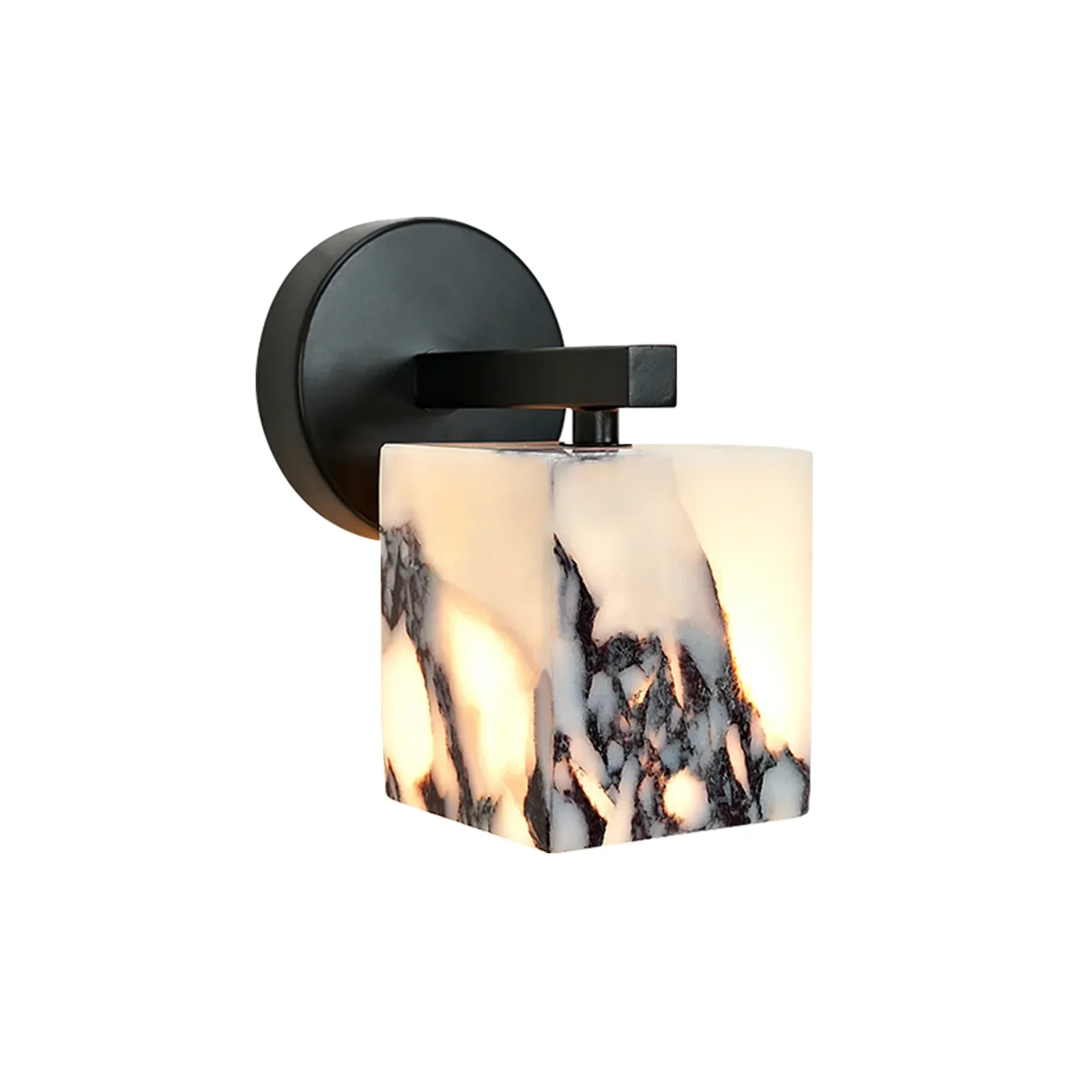 Marble Cube Geometric Wall Lamp