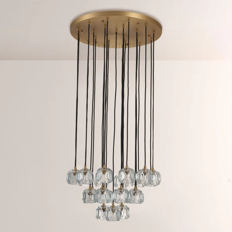 Balle Crystal Cluster Chandelier D24
