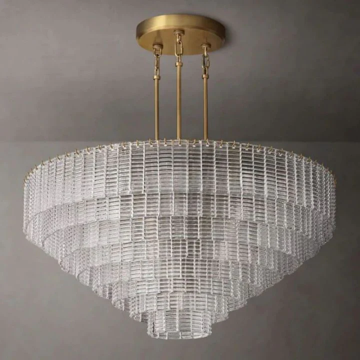 Shakiesha Clear Glass Round Chandelier 52