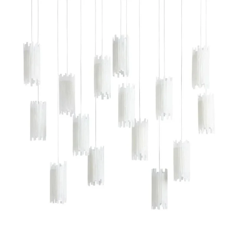 Setlla Alabaster Rectangular Chandelier