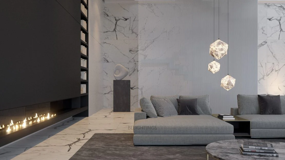 Alabaster Mete Chandelier