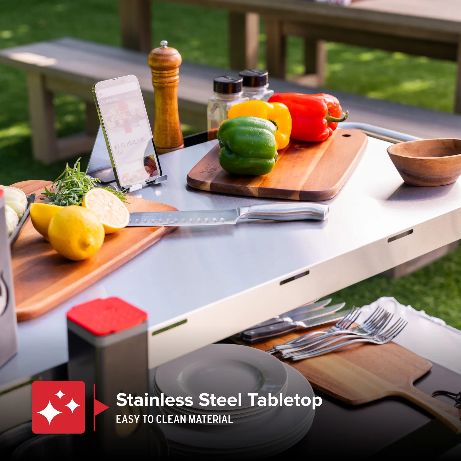 Grill Preparation Cart