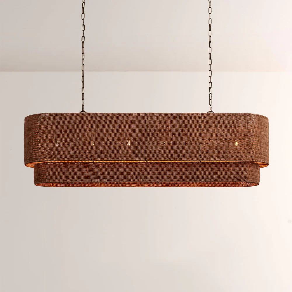 Pallue Rattan Beam Chandelier