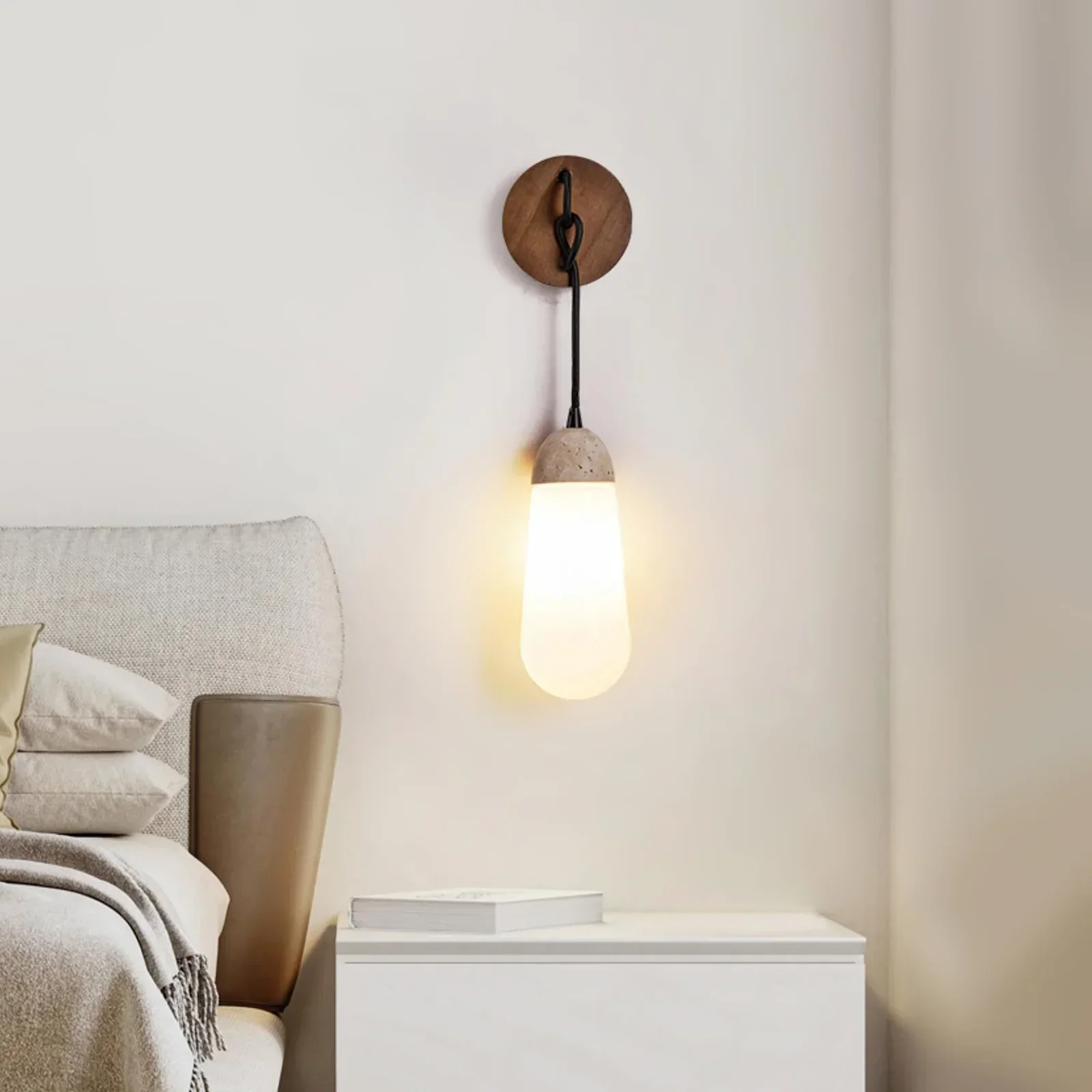 Travertine Kace Wall Lamp