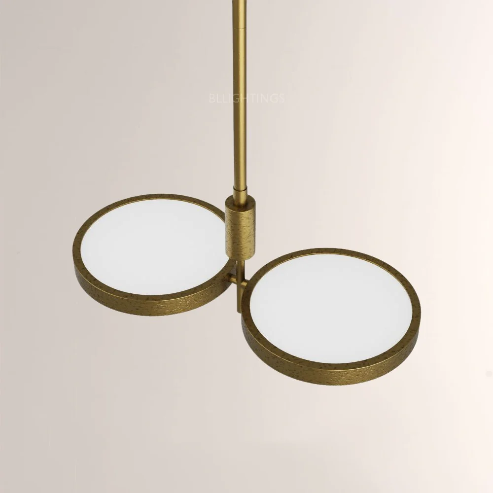 Amos Dual Shallow Drums Chandelier