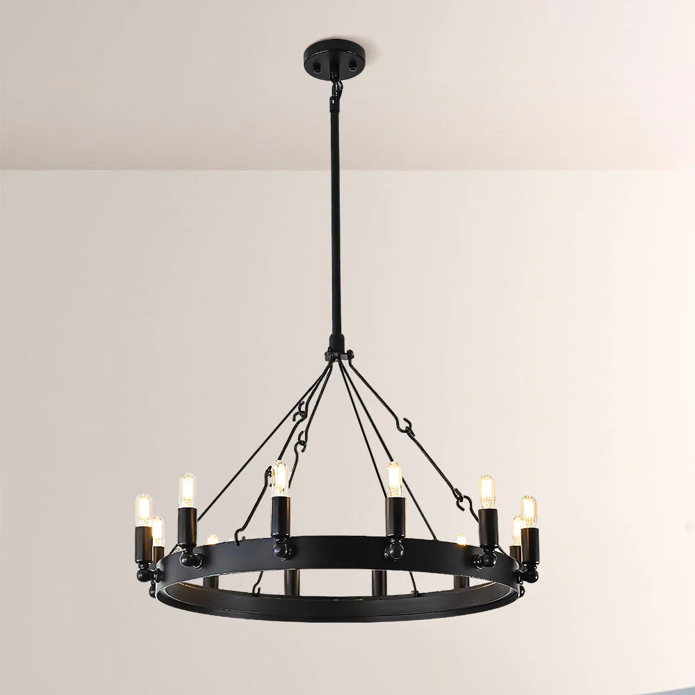 Lalania Vintage Filament Round Chandelier 26