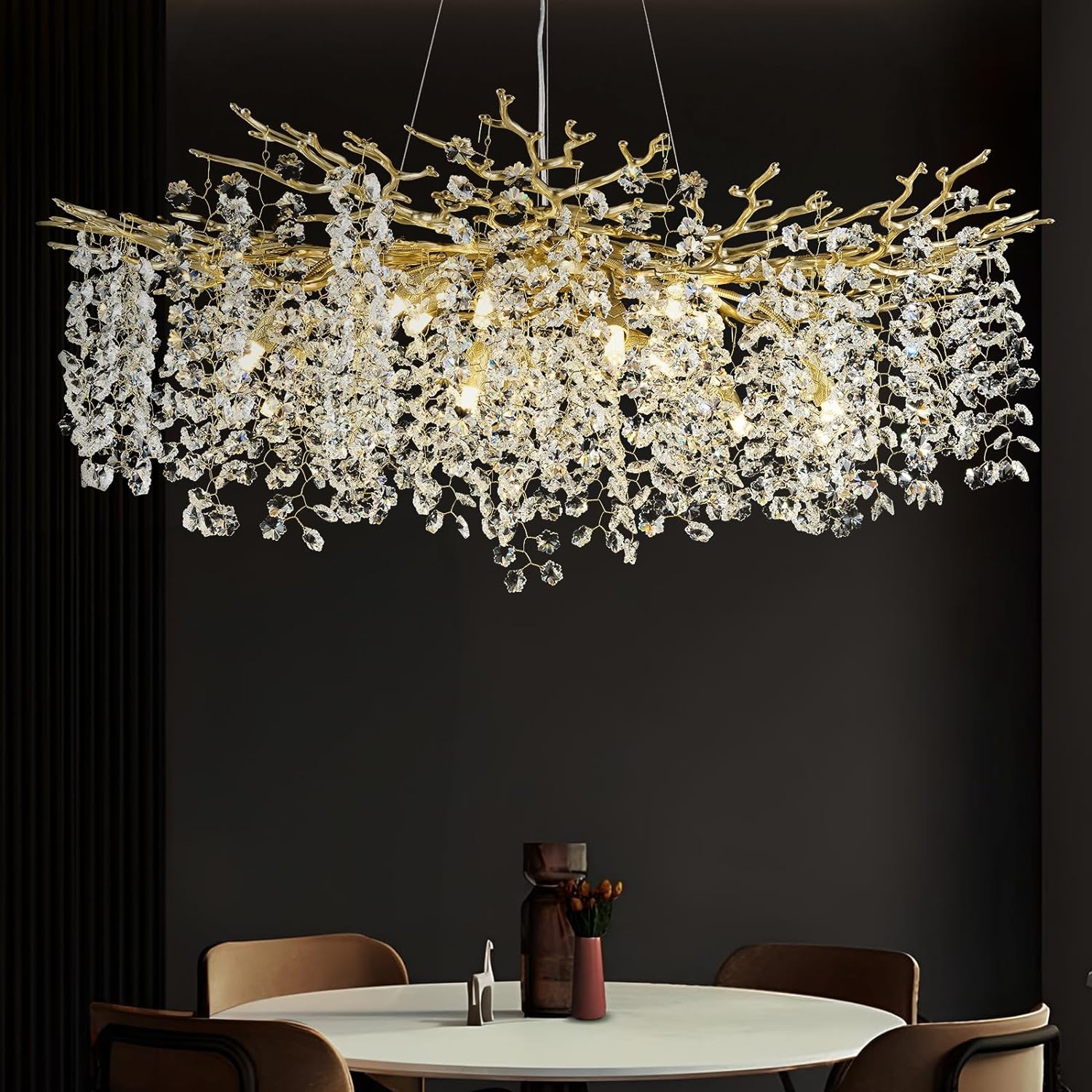 Branch Snow Tree Crystal Chandelier 30